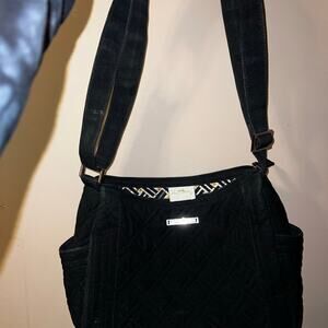 Vera Bradley Black Quilted Crossbody Shoulder Bag